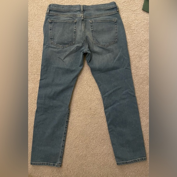 Slim fit blue jeans with light white wash - Picture 2 of 2